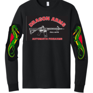 Dragonman Long Sleeve T-shirt Red and White Print